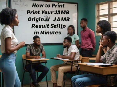 How to Print Your JAMB 2025 Original UTME Result Slip in Minutes