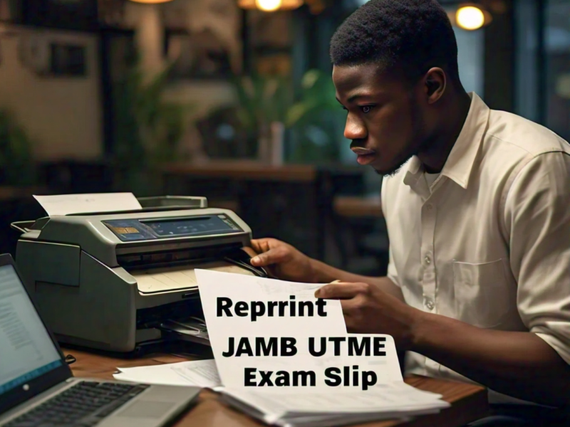 Reprint JAMB UTME Exam Slip